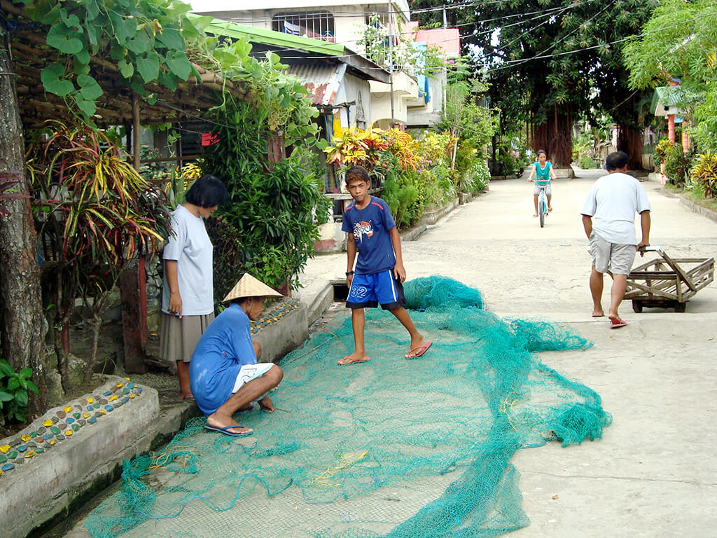 Village de pêcheurs aux Philippines.