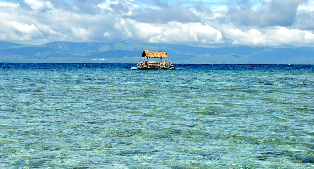 Vue sur la mer à Cebu.