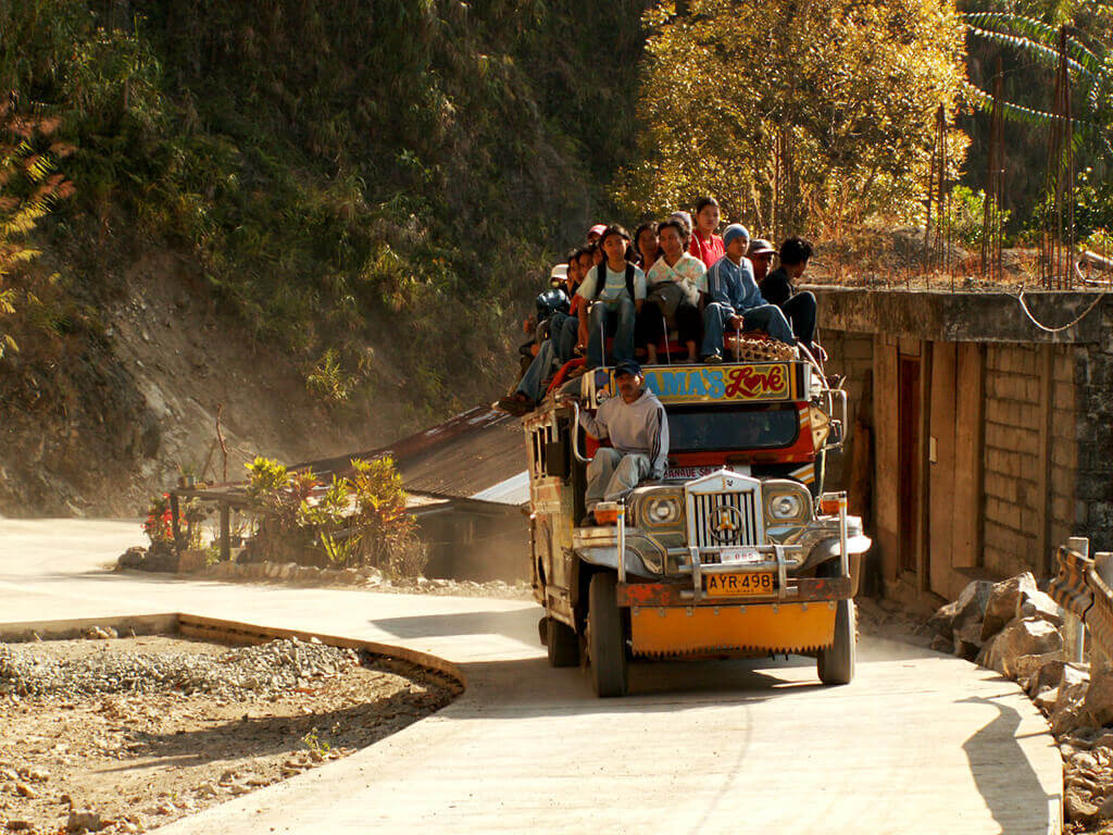 Bus populaire à Banaue.