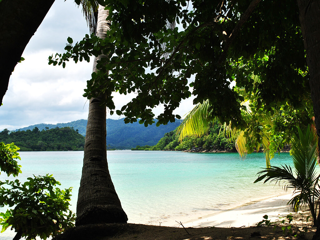 Baie idyllique de Port Barton sur l'ile de Palawan, Philippines.