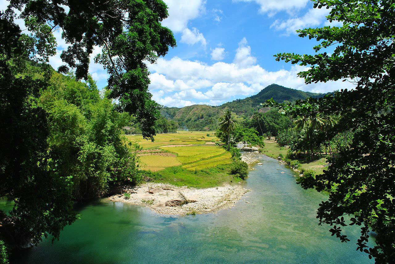 Les montagnes et campagnes des Philippines