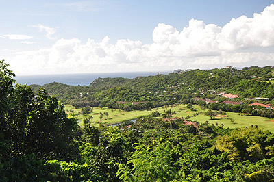  Vue depuis les montagnes aux Philippines.