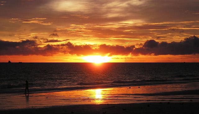 Coucher de soleil Philippines.